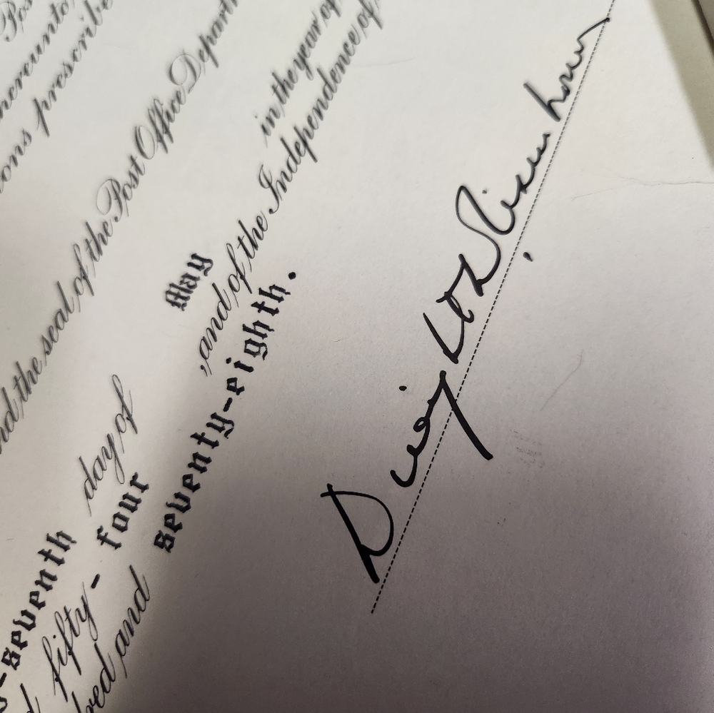 Authentic certificate 1954 - Picture 9 of 10